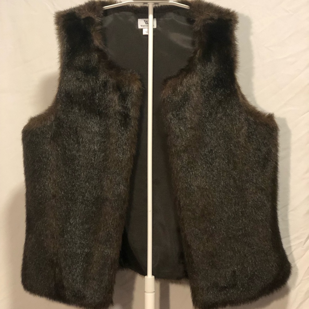 Worthington Faux Fur Vest